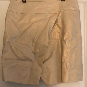 J Crew 💯 Linen Light Gold Skirt